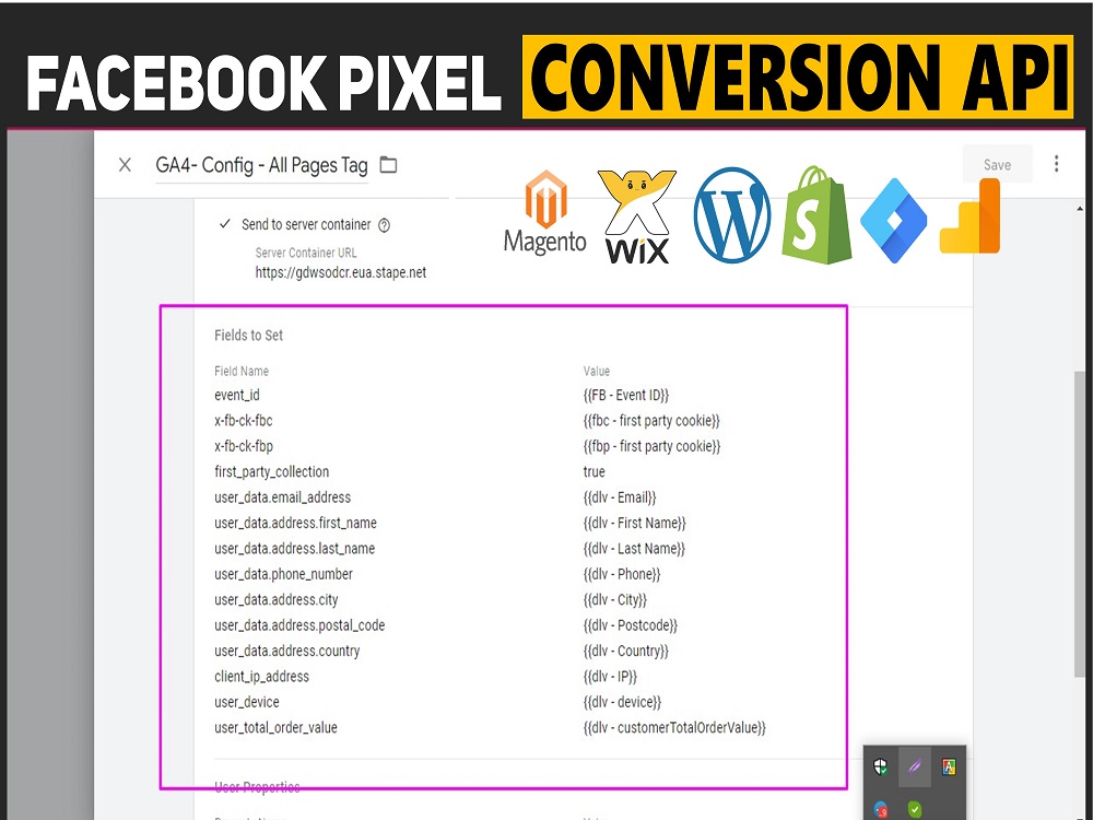 pixel, fb pixel,facebook pixel, facebook pixel shopify, facebook conversion api, facebook pixel setup, setup facebook pixel conversion api, ga4,gads, ecommerce tracking, conversion tracking, server side tracking